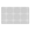 Grey And White Glen Plaid Print Polyester Doormat