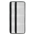 Grey And White Glen Plaid Print Refrigerator Handle Covers