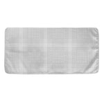Grey And White Glen Plaid Print Towel