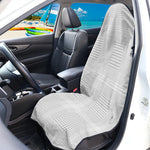 Grey And White Glen Plaid Print Waterproof Car Seat Cover