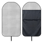 Grey And White Glen Plaid Print Waterproof Car Seat Cover