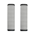Grey And White Houndstooth Pattern Print Handle Covers