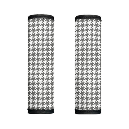 Grey And White Houndstooth Pattern Print Handle Covers