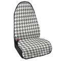 Grey And White Houndstooth Pattern Print Waterproof Car Seat Cover