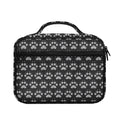 Grey And White Paw Knitted Pattern Print Briefcase Bible Bag