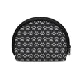 Grey And White Paw Knitted Pattern Print Coin Purse