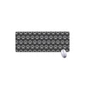 Grey And White Paw Knitted Pattern Print Extended Mouse Pad