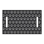 Grey And White Paw Knitted Pattern Print Golf Cart Seat Cover