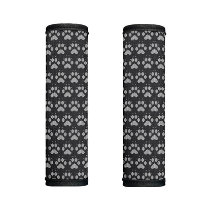 Grey And White Paw Knitted Pattern Print Handle Covers