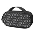 Grey And White Paw Knitted Pattern Print Portable Cooler Travel Case