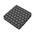 Grey And White Paw Knitted Pattern Print Outdoor Seat Cushion Cover