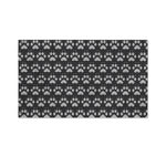 Grey And White Paw Knitted Pattern Print Polyester Flag