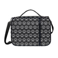Grey And White Paw Knitted Pattern Print Shoulder Strap Bible Bag