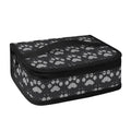 Grey And White Paw Knitted Pattern Print Small Lunch Bag