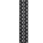 Grey And White Paw Knitted Pattern Print Table Runner