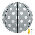 Grey And White Polka Dot Pattern Print Basketball