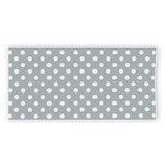Grey And White Polka Dot Pattern Print Beach Towel