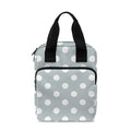 Grey And White Polka Dot Pattern Print Bible Tote Bag