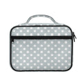 Grey And White Polka Dot Pattern Print Briefcase Bible Bag