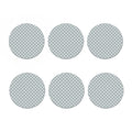 Grey And White Polka Dot Pattern Print Coaster Set