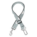 Grey And White Polka Dot Pattern Print Dog Seat Belt