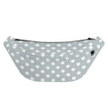 Grey And White Polka Dot Pattern Print Fanny Pack