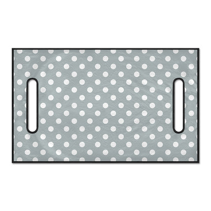 Grey And White Polka Dot Pattern Print Golf Cart Seat Cover