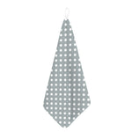 Grey And White Polka Dot Pattern Print Hand Towel