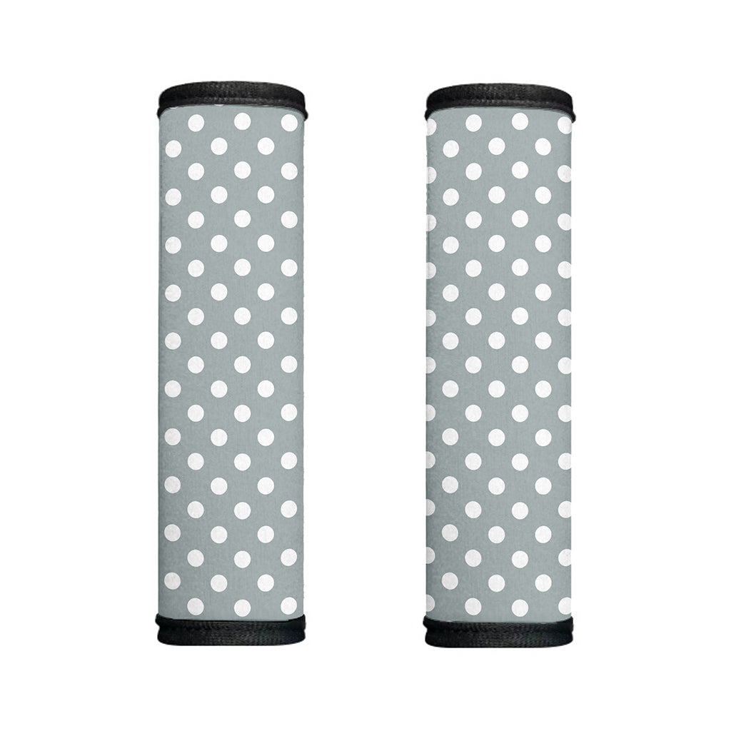 Grey And White Polka Dot Pattern Print Handle Covers