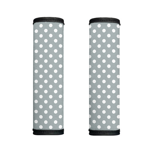 Grey And White Polka Dot Pattern Print Handle Covers
