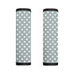 Grey And White Polka Dot Pattern Print Handle Covers