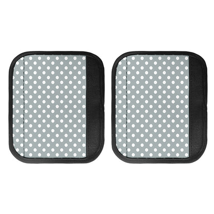 Grey And White Polka Dot Pattern Print Handle Covers