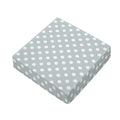 Grey And White Polka Dot Pattern Print Outdoor Seat Cushion Cover