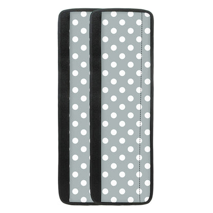 Grey And White Polka Dot Pattern Print Refrigerator Handle Covers