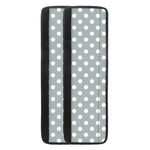 Grey And White Polka Dot Pattern Print Refrigerator Handle Covers