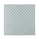 Grey And White Polka Dot Pattern Print Silk Bandana