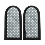 Grey And White Polka Dot Pattern Print Skillet Handle Cover