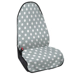 Grey And White Polka Dot Pattern Print Waterproof Car Seat Cover