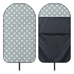 Grey And White Polka Dot Pattern Print Waterproof Car Seat Cover