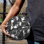 Grey And White Shark Pattern Print Basketball