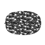 Grey And White Shark Pattern Print Car Side Mirror Covers