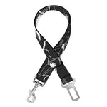 Grey And White Shark Pattern Print Dog Seat Belt