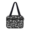 Grey And White Shark Pattern Print Double Strap Bible Bag