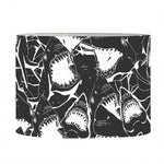 Grey And White Shark Pattern Print Drum Lamp Shade