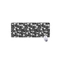 Grey And White Shark Pattern Print Extended Mouse Pad