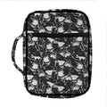 Grey And White Shark Pattern Print Front Pocket Bible Bag