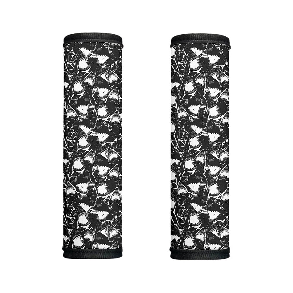 Grey And White Shark Pattern Print Handle Covers