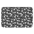 Grey And White Shark Pattern Print Indoor Door Mat