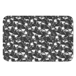 Grey And White Shark Pattern Print Indoor Door Mat