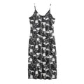 Grey And White Shark Pattern Print Jersey Midi Cami Dress